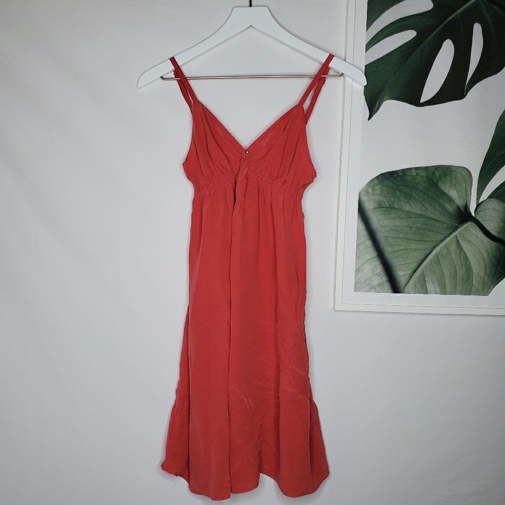 Victoria's Secret Silk Coral Pink Nightie Vintage